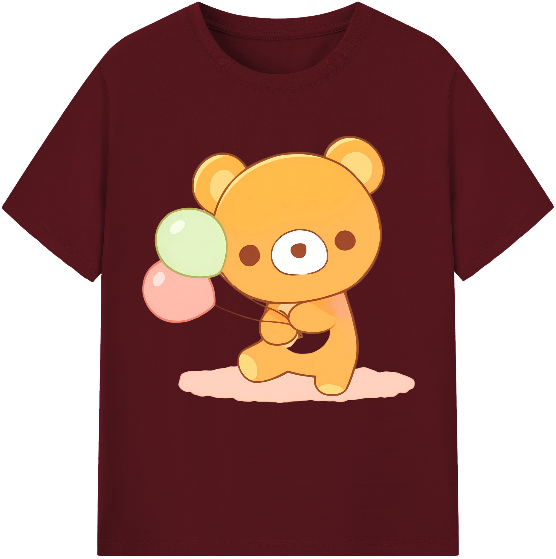 （画像用） リラックマ リラックマ キイロイトリ Rilakkuma Korilakkuma Kiiroitori 綿100％半袖Tシャツ（フロントプリント）